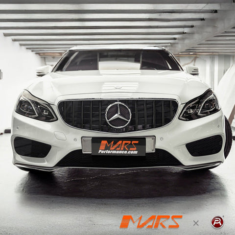 Gloss Black AMG Panamericana Style Front Bumper Bar Grille Grill Bodykit for Mercedes - Benz E - Class W212 2014 - 2016 - Mars Performance
