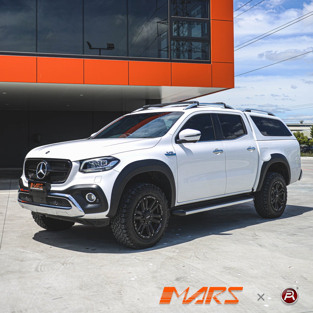 Gloss Black AMG Style Front Bumper Bar Grille Grill Bodykit for Mercedes - Benz X - Class Pick Up Ute W470 2017 - 22 - Mars Performance
