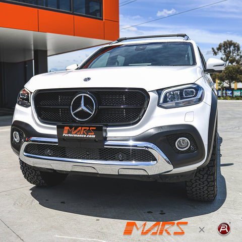 Gloss Black AMG Style Front Bumper Bar Grille Grill Bodykit for Mercedes - Benz X - Class Pick Up Ute W470 2017 - 22 - Mars Performance