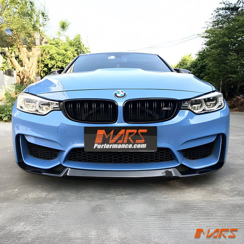 Gloss Black BMW CS Style Front lip for MARS M4 F32 F33 aftermarket Bumper bar Bodykit - Mars Performance