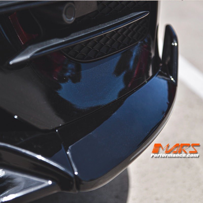 Gloss Black Brabus Style Front Bumper Bar Lip Spoiler Bodykit for Mercedes - Benz 2015 - 2019 GLC - Class X253 C253 AMG Pack & GLC43 - Mars Performance