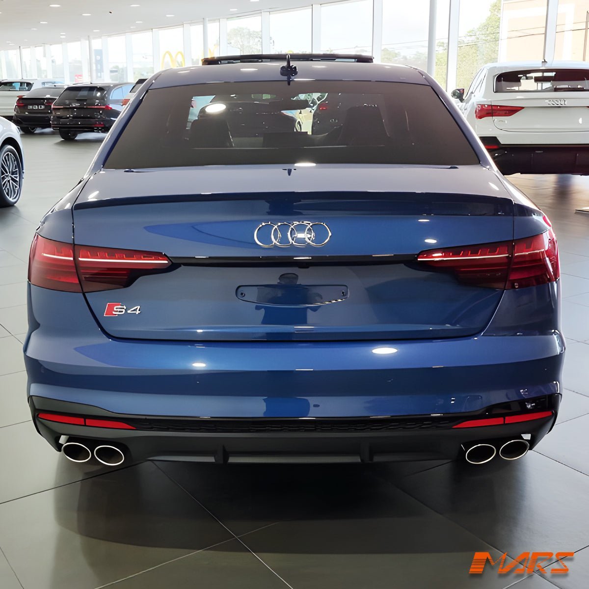 Gloss Black Bumper Bar diffuser Bodykit for AUDI B9 S4 & A4 S - line Sedan Avant 2020 - 2024 - Mars Performance