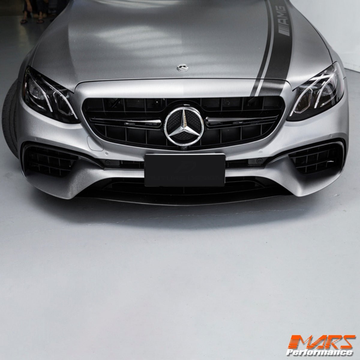 Gloss Black E63 - S Style Front Bumper Bar Grille Grill Bodykit for Mercedes - Benz E - Class 2016 - 2020 Pre Update W213 C238 & E43 E53 AMG - Mars Performance