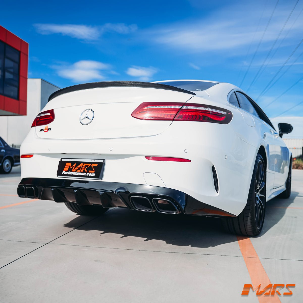 Gloss Black E63 - S Style Rear Bumper bar Diffuser Bodykit for Mercedes - Benz E - Class W238 C238 Coupe & E53 AMG 2017 - 2023 - Mars Performance