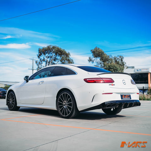 Gloss Black E63 - S Style Rear Bumper bar Diffuser Bodykit for Mercedes - Benz E - Class W238 C238 Coupe & E53 AMG 2017 - 2023 - Mars Performance