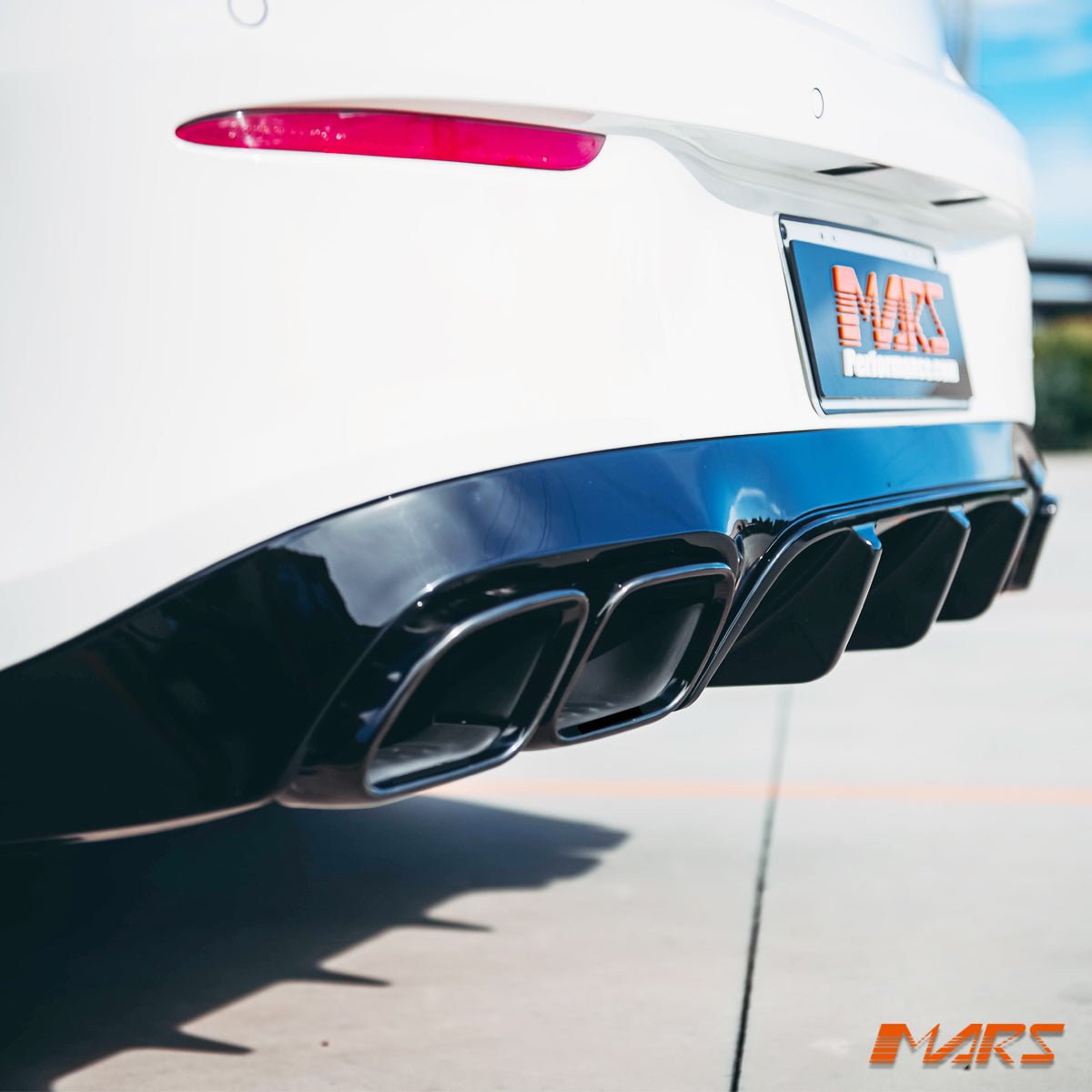 Gloss Black E63 - S Style Rear Bumper bar Diffuser Bodykit for Mercedes - Benz E - Class W238 C238 Coupe & E53 AMG 2017 - 2023 - Mars Performance