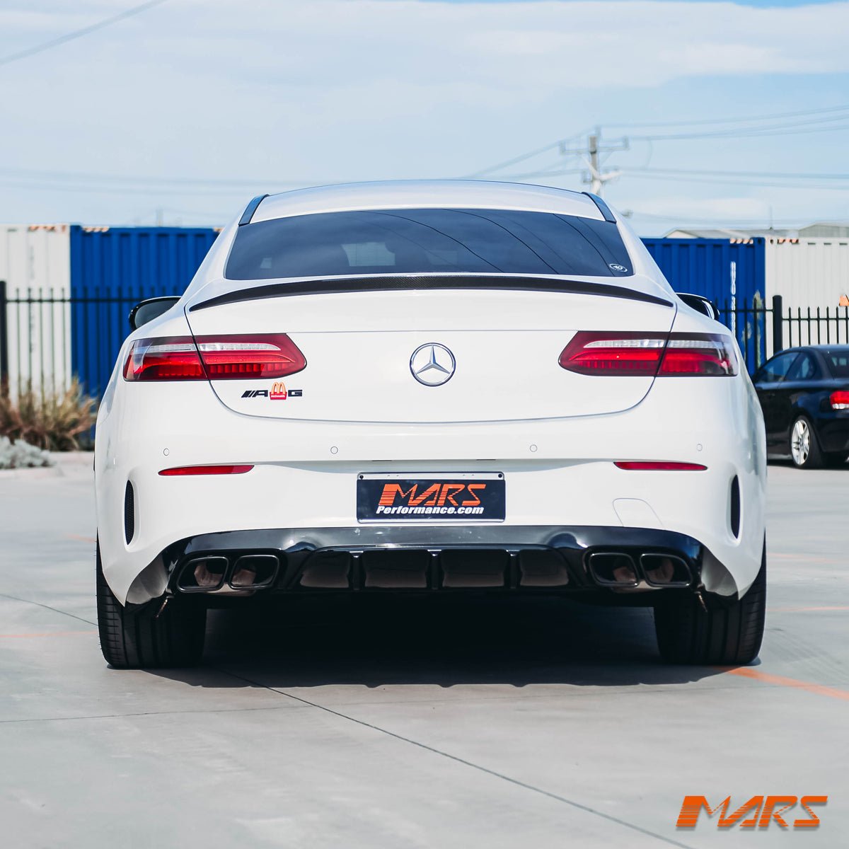 Gloss Black E63 - S Style Rear Bumper bar Diffuser Bodykit for Mercedes - Benz E - Class W238 C238 Coupe & E53 AMG 2017 - 2023 - Mars Performance