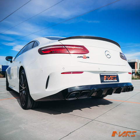 Gloss Black E63 - S Style Rear Bumper bar Diffuser Bodykit for Mercedes - Benz E - Class W238 C238 Coupe & E53 AMG 2017 - 2023 - Mars Performance