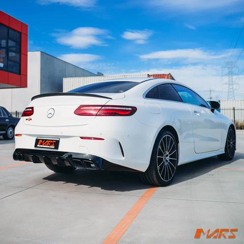 Gloss Black E63 - S Style Rear Bumper bar Diffuser Bodykit for Mercedes - Benz E - Class W238 C238 Coupe & E53 AMG 2017 - 2023 - Mars Performance