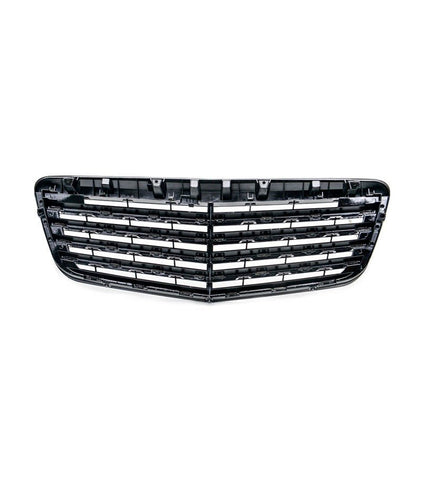 Gloss Black E63 Style Front Bumper Bar Grille for Mercedes - Benz E - Class W211 facelift 07 - 08 - Mars Performance