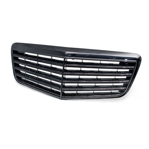 Gloss Black E63 Style Front Bumper Bar Grille for Mercedes - Benz E - Class W211 facelift 07 - 08 - Mars Performance