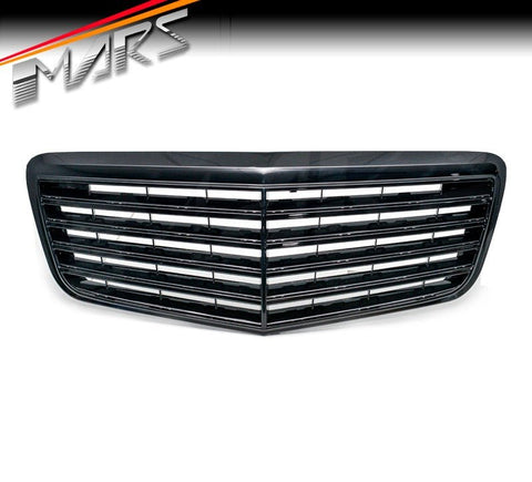Gloss Black E63 Style Front Bumper Bar Grille for Mercedes - Benz E - Class W211 facelift 07 - 08 - Mars Performance
