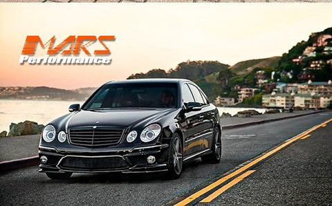 Gloss Black E63 Style Front Bumper Bar Grille for Mercedes - Benz E - Class W211 facelift 07 - 08 - Mars Performance