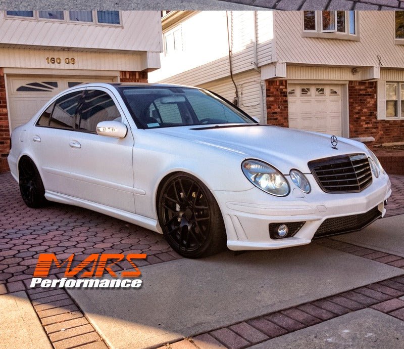 Gloss Black E63 Style Front Bumper Bar Grille for Mercedes - Benz E - Class W211 facelift 07 - 08 - Mars Performance