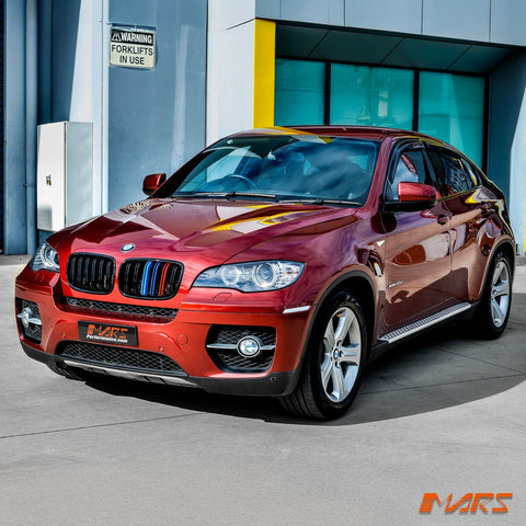Gloss Black F86 X5M X6M Style Front Kidney Grille Grill Bodykit with colour Stripes for BMW X5 E70 & X6 E71 - Mars Performance