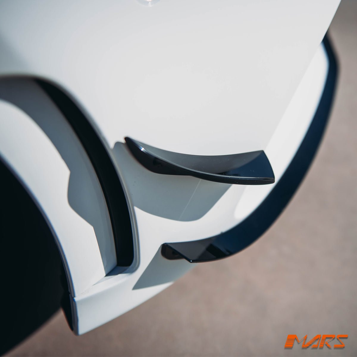 Gloss Black Front bumper Aero lip BodyKit & side Blade Canards for Mercedes - Benz A - Class W177 V177 & A35 AMG 2018 - 2023 - Mars Performance