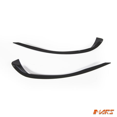 Gloss Black Front bumper bar Canard Blades Bodykit for Mercedes - Benz CLA Class C117 X117 Sport Package & CLA45 AMG 2013 - 2016 - Mars Performance