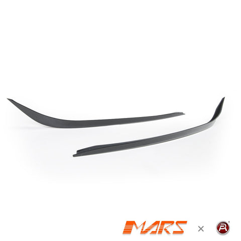 Gloss Black Front bumper bar Canard Blades Bodykit for Mercedes - Benz CLA Class C117 X117 Sport Package & CLA45 AMG 2013 - 2016 - Mars Performance