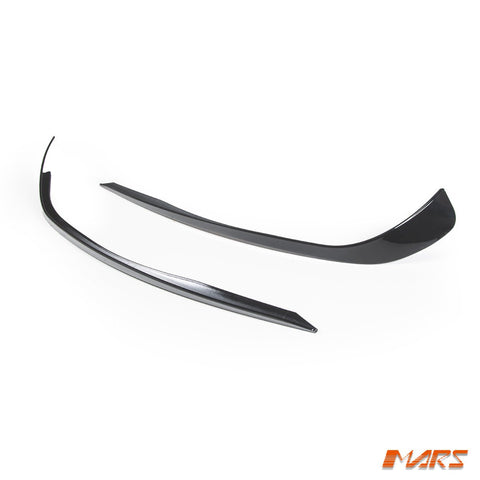 Gloss Black Front bumper bar Canard Blades Bodykit for Mercedes - Benz CLA Class C117 X117 Sport Package & CLA45 AMG 2013 - 2016 - Mars Performance