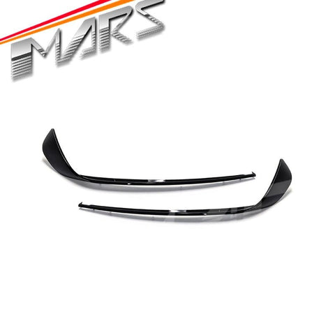 Gloss Black Front bumper bar Canard Blades for Mercedes - Benz CLA Class C117 X117 AMG Package & CLA45 AMG MY13 - MY16 - Mars Performance