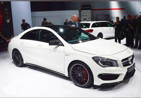 Gloss Black Front bumper bar Canard Blades for Mercedes - Benz CLA Class C117 X117 AMG Package & CLA45 AMG MY13 - MY16 - Mars Performance
