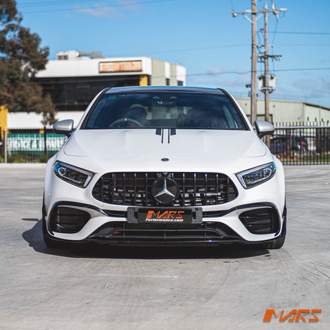 Gloss Black Front Bumper Bar Grill for Mercedes - Benz A45 A45S AMG W177 Hatch 2018 - 2024 - Mars Performance