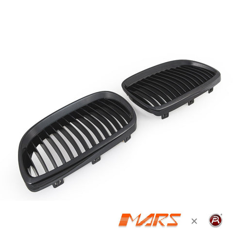 Gloss Black Front Bumper bar Grille Grill Bodykit for BMW 3 Series E92 E93 Pre LCI 2006 - 2009 & M3 - Mars Performance