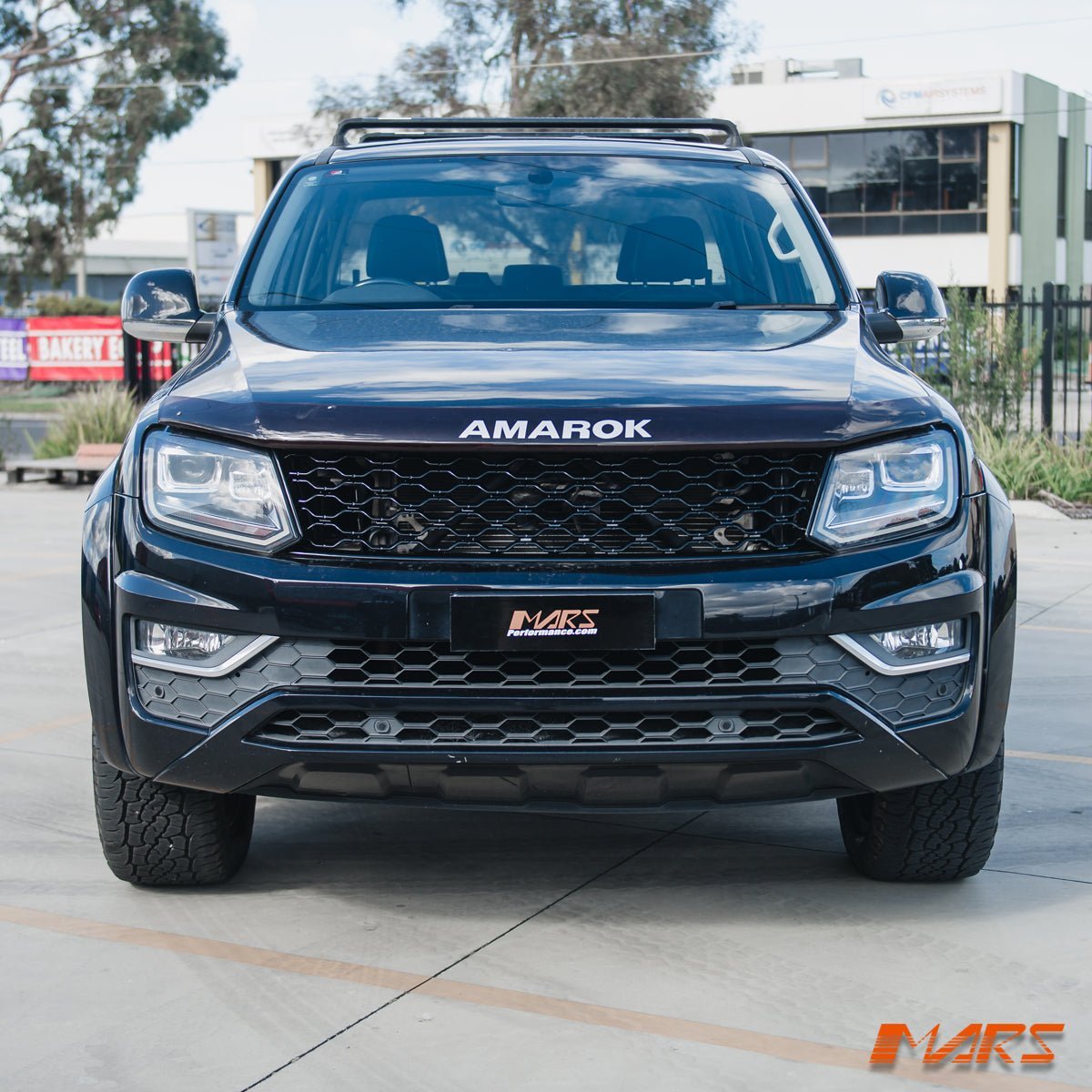 Gloss Black Front Bumper Bar Grille Grill Mesh Bodykit for VW Volkswagen Amarok 2H 2011 - 2020 - Mars Performance