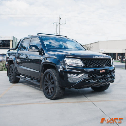 Gloss Black Front Bumper Bar Grille Grill Mesh Bodykit for VW Volkswagen Amarok 2H 2011 - 2020 - Mars Performance