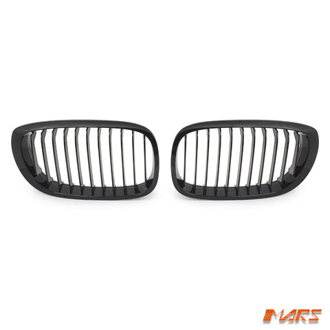 Gloss Black Front Bumper Bar Kidney Grille Grill Bodykit for BMW 3 - Series E46 2D Coupe 2003 - 2005 Facelift LCi - Mars Performance