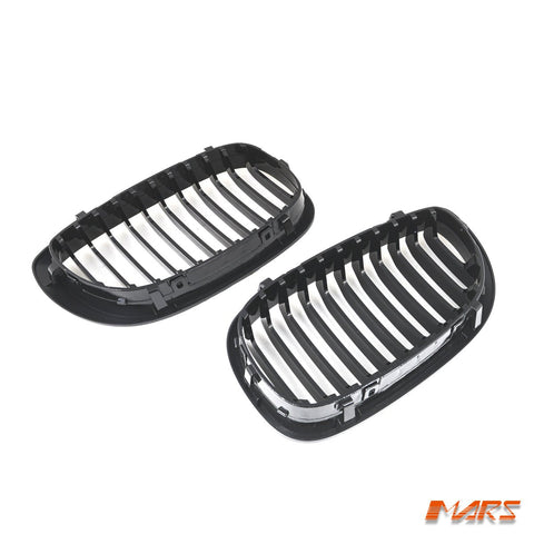 Gloss Black Front Bumper Bar Kidney Grille Grill Bodykit for BMW 3 - Series E46 2D Coupe 2003 - 2005 Facelift LCi - Mars Performance