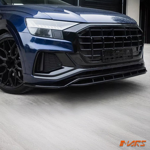 Gloss Black Front Bumper bar Lower Lip Spoiler Bodykit for AUDI Q8 S - line & SQ8 F1 2018 - 2023 - Mars Performance