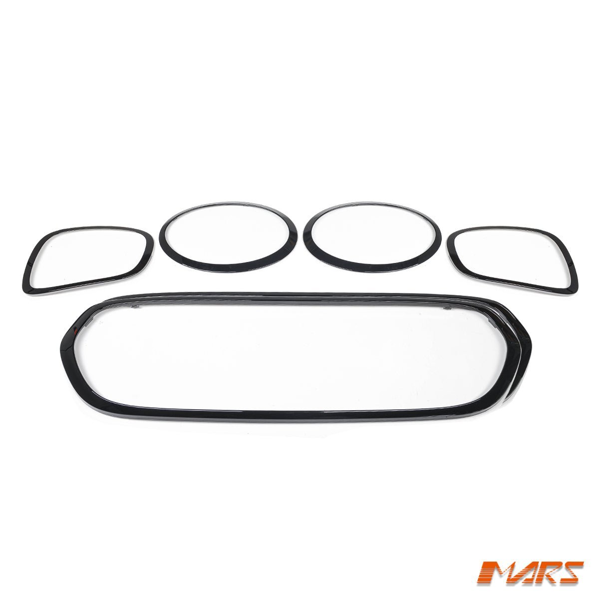 Gloss Black Front Grill & Head lights Tail lights Trim Cover for Mini Cooper F56 F55 Hatch F57 Convertible 2020 - 2023 - Mars Performance