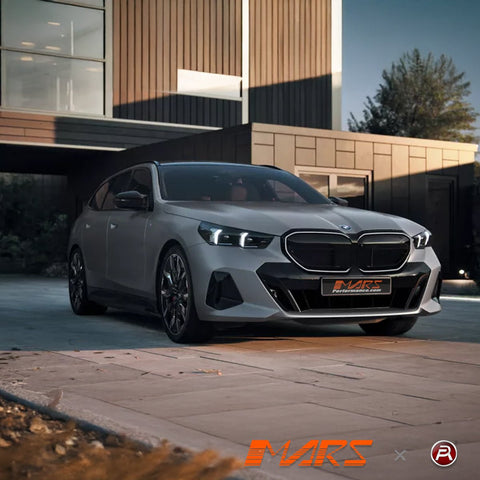 Gloss Black G90 G99 M5 Style Front Bumper Bar Kidney Grille Grill Bodykit for BMW 5 Series G60 Sedan & G61 Wagon 2024+ - Mars Performance