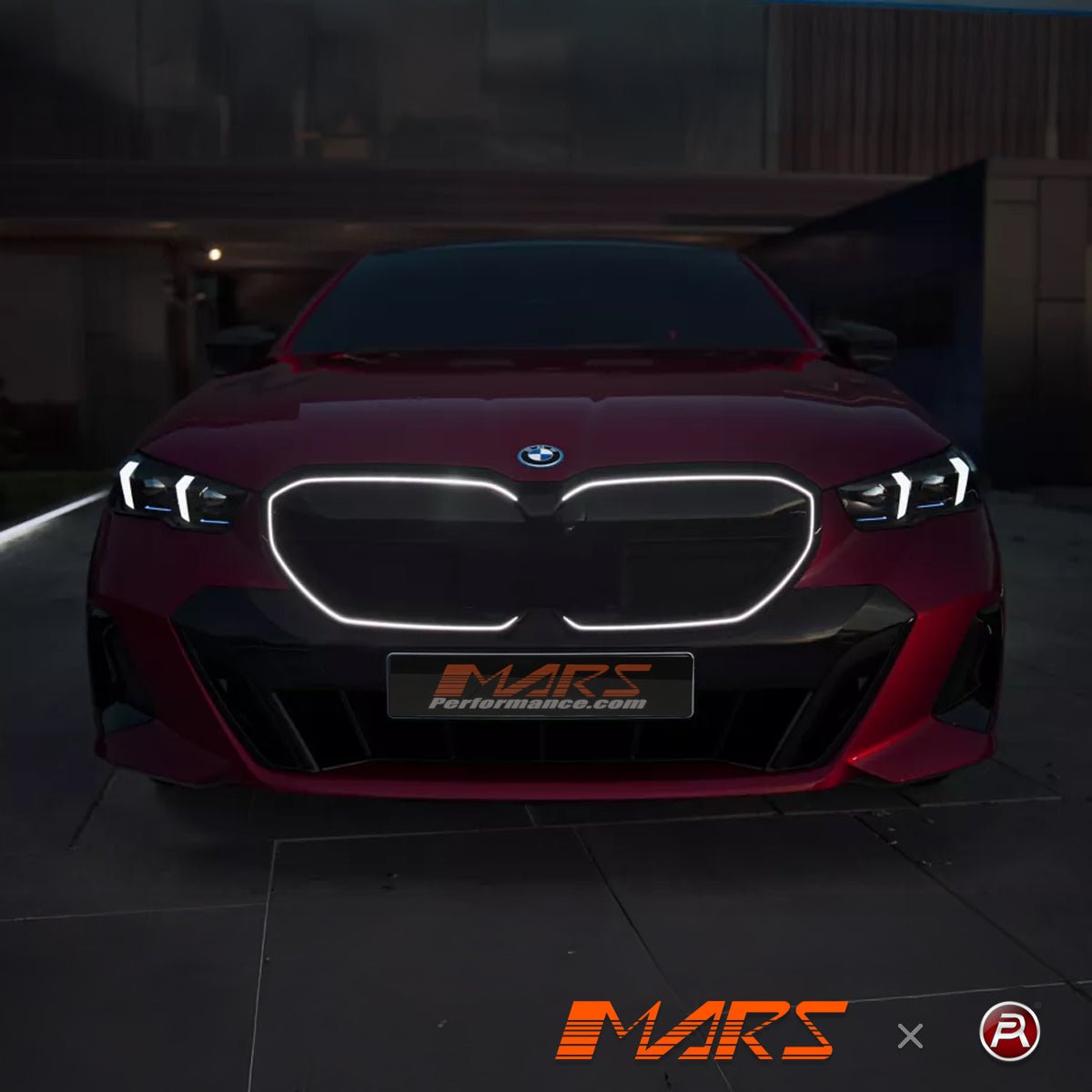Gloss Black G90 G99 M5 Style Front Bumper Bar Kidney Grille Grill Bodykit for BMW 5 Series G60 Sedan & G61 Wagon 2024+ - Mars Performance