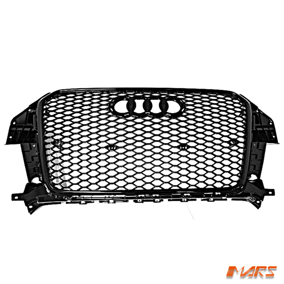 Gloss Black Honeycomb RS - Q3 Style Front Bumper Bar Grille Grill Bodykit for AUDI Q3 8U 2012 - 2014 - Mars Performance