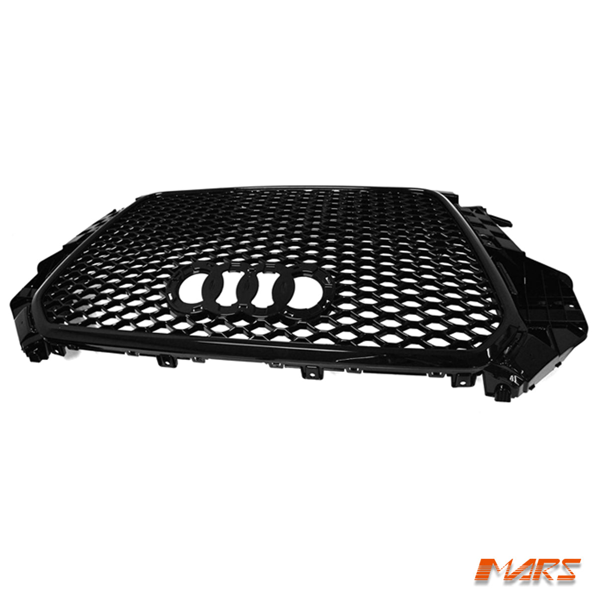 Gloss Black Honeycomb RS - Q3 Style Front Bumper Bar Grille Grill Bodykit for AUDI Q3 8U 2012 - 2014 - Mars Performance