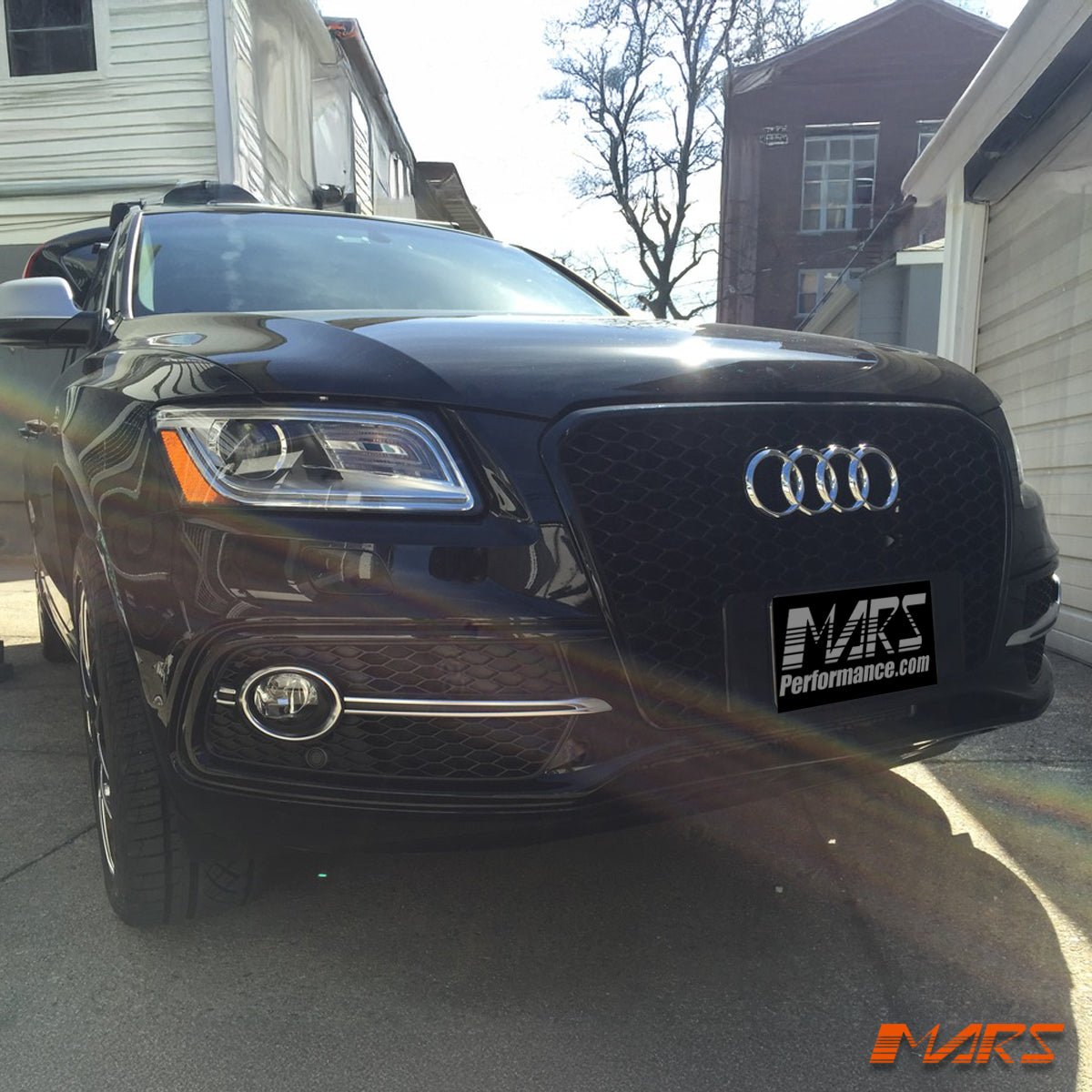 Gloss Black Honeycomb RS - Q5 Style Front Bumper Bar Grille Grill Bodykit for AUDI Q5 8R 2013 - 2016 - Mars Performance