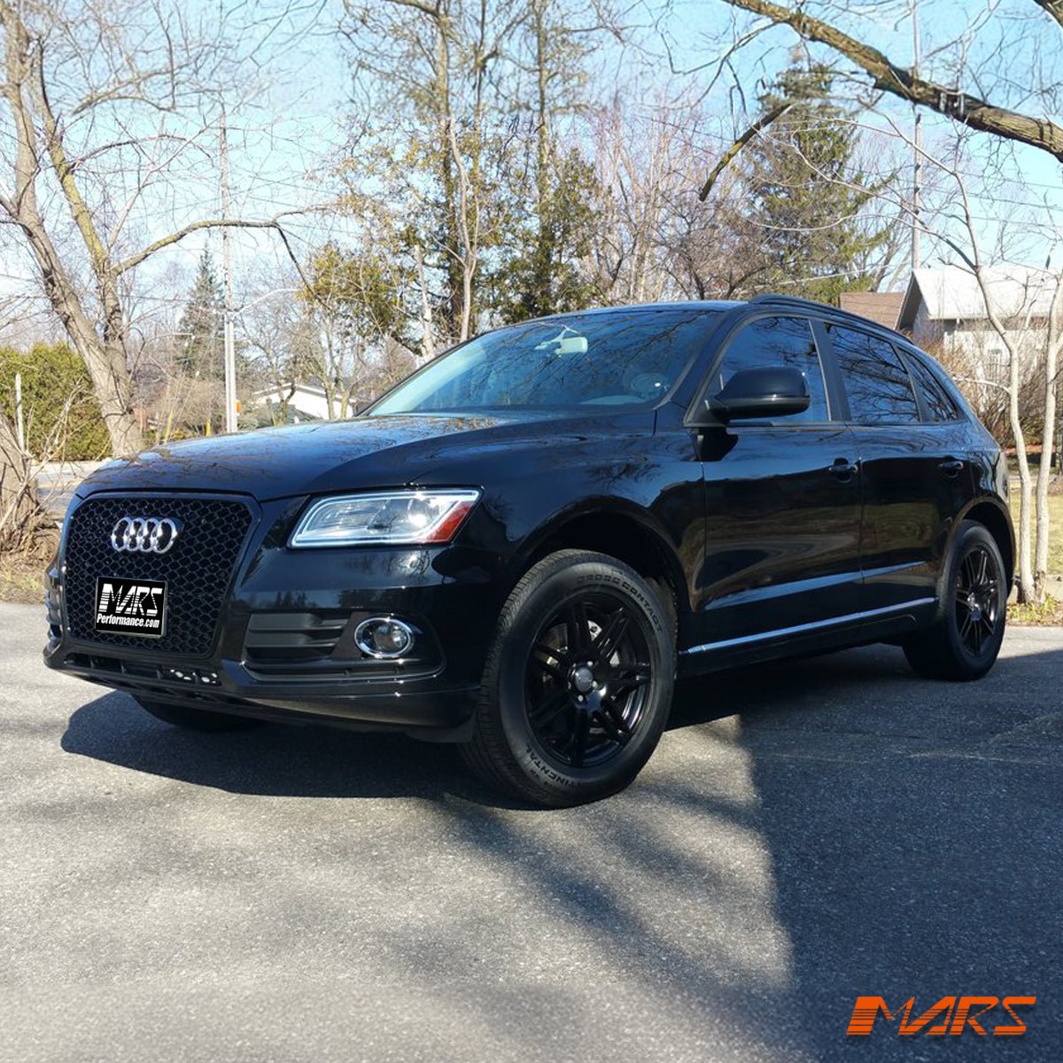 Gloss Black Honeycomb RS - Q5 Style Front Bumper Bar Grille Grill Bodykit for AUDI Q5 8R 2013 - 2016 - Mars Performance