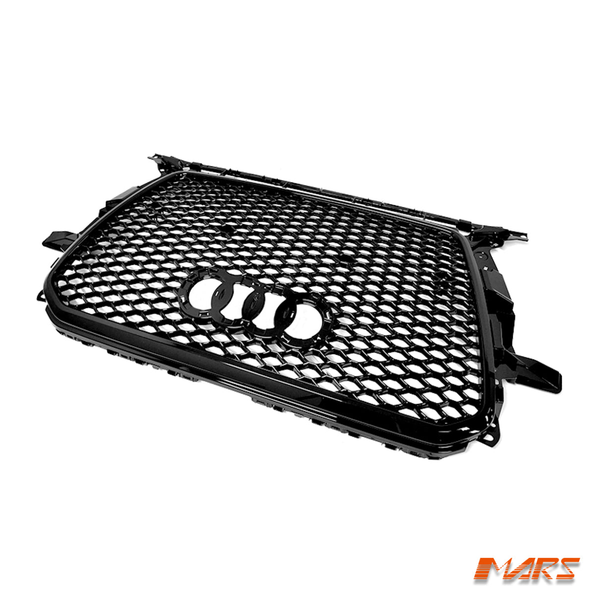 Gloss Black Honeycomb RS - Q5 Style Front Bumper Bar Grille Grill Bodykit for AUDI Q5 8R 2013 - 2016 - Mars Performance