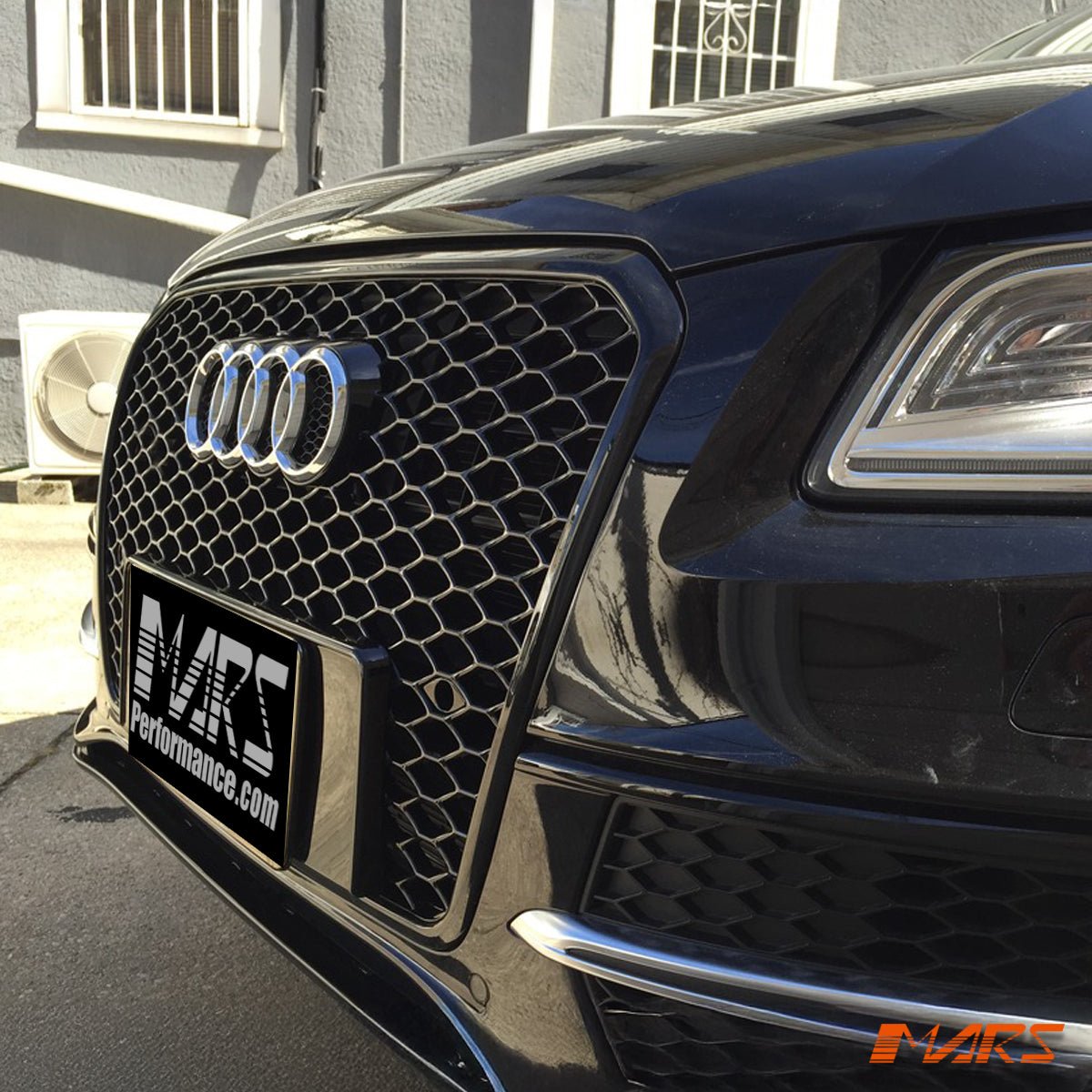 Gloss Black Honeycomb RS - Q5 Style Front Bumper Bar Grille Grill Bodykit for AUDI Q5 8R 2013 - 2016 - Mars Performance