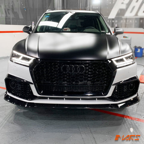 Gloss Black Honeycomb RS - Q5 Style Front Bumper Bar Grille Grill Bodykit for AUDI Q5 SQ5 FY 2017 - 2020 - Mars Performance