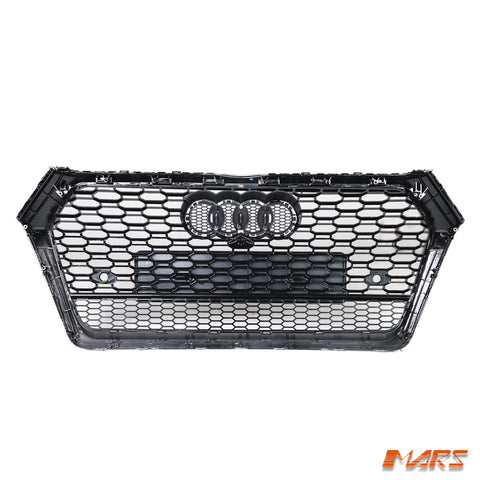 Gloss Black Honeycomb RS - Q5 Style Front Bumper Bar Grille Grill Bodykit for AUDI Q5 SQ5 FY 2017 - 2020 - Mars Performance