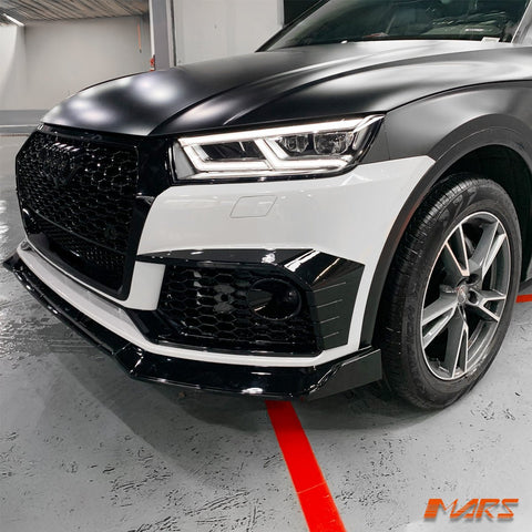 Gloss Black Honeycomb RS - Q5 Style Front Bumper Bar Grille Grill Bodykit for AUDI Q5 SQ5 FY 2017 - 2020 - Mars Performance