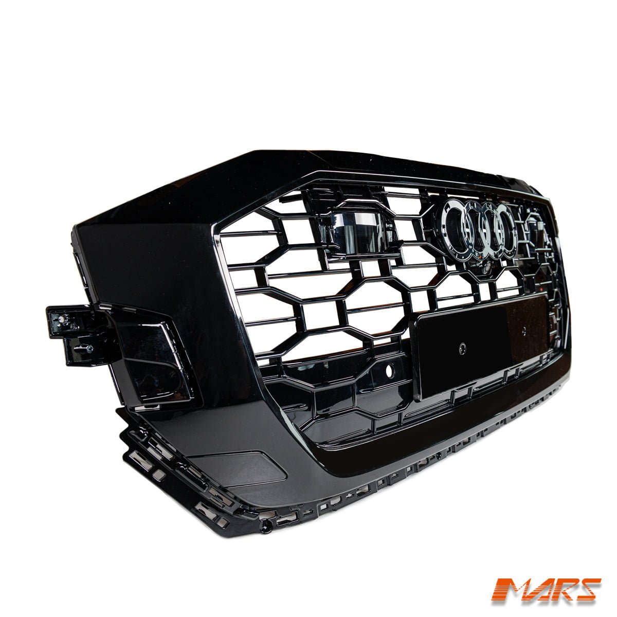 Gloss Black Honeycomb RS - Q8 Style Front Bumper Bar Grille Grill Bodykit for AUDI Q8 SQ8 F1 2019 - 2023 - Mars Performance
