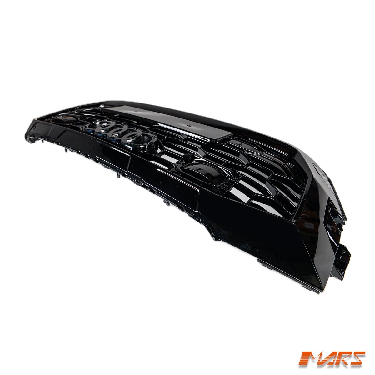 Gloss Black Honeycomb RS - Q8 Style Front Bumper Bar Grille Grill Bodykit for AUDI Q8 SQ8 F1 2019 - 2023 - Mars Performance