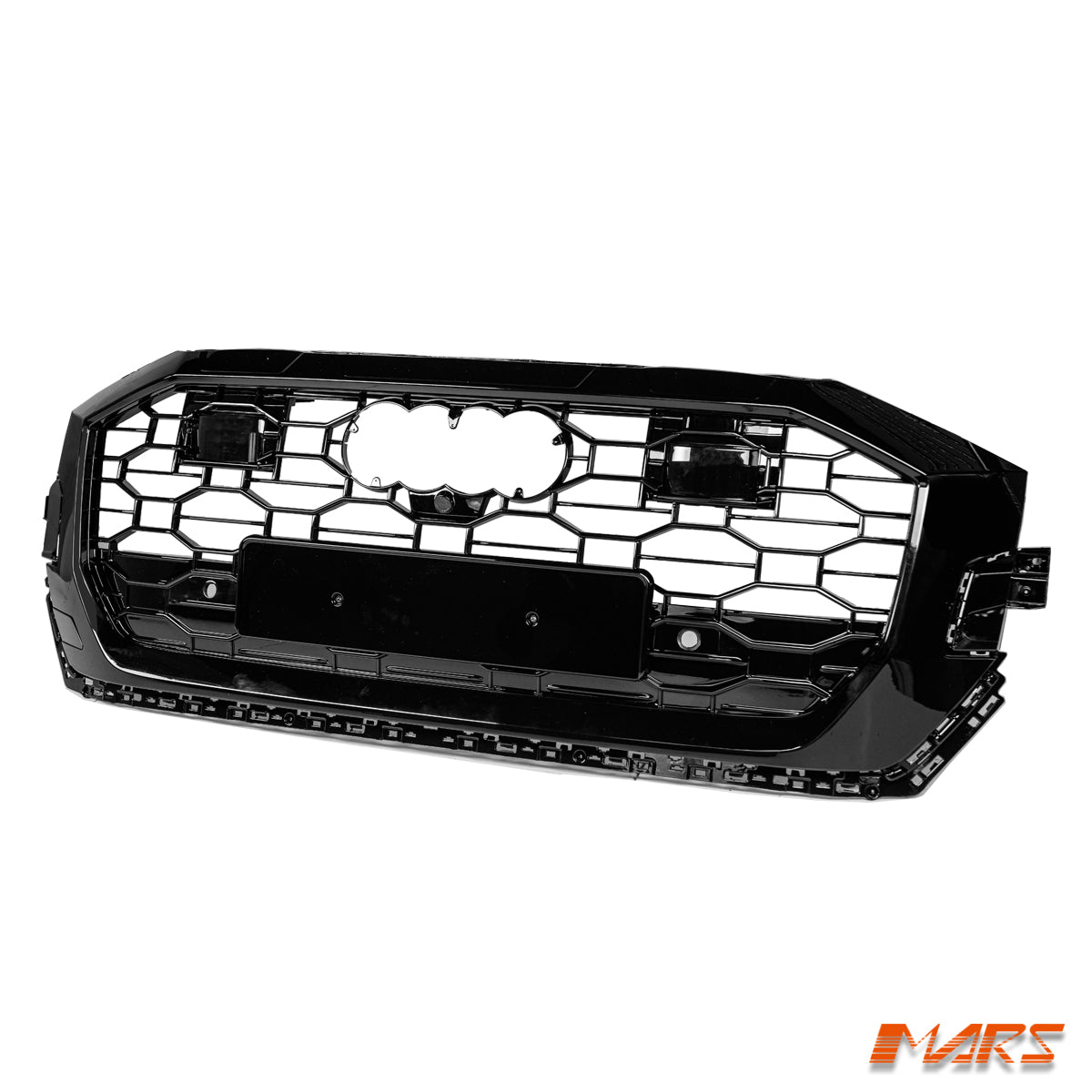 Gloss Black Honeycomb RS - Q8 Style Front Bumper Bar Grille Grill Bodykit for AUDI Q8 SQ8 F1 2019 - 2023 - Mars Performance