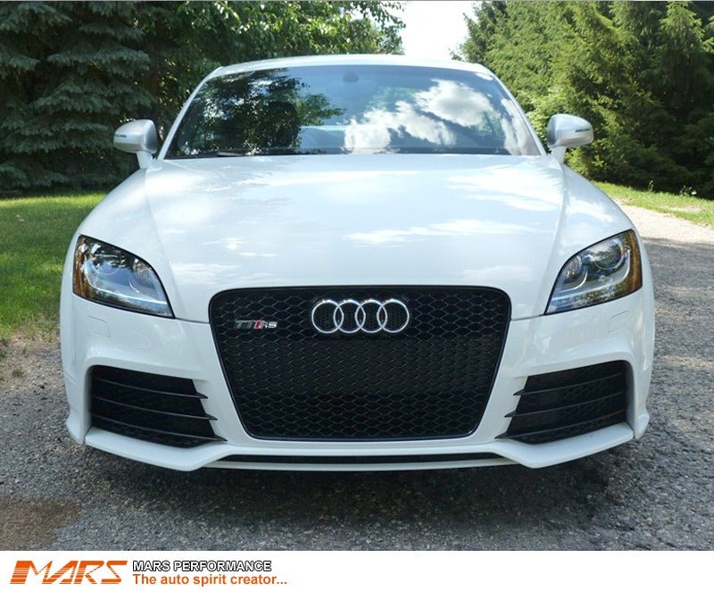 Gloss Black Honeycomb RS - TT Style Front Bumper Bar Grille Grill Bodykit for AUDI TT 8J 2006 - 2014 - Mars Performance