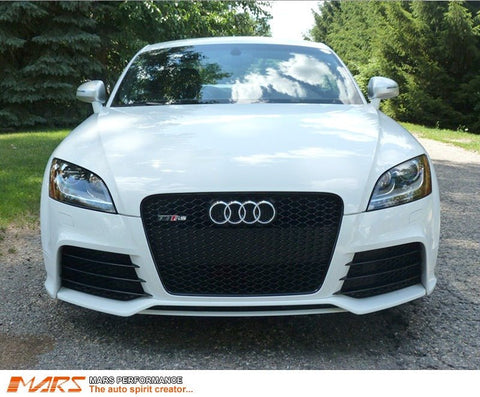 Gloss Black Honeycomb RS - TT Style Front Bumper Bar Grille Grill Bodykit for AUDI TT 8J 2006 - 2014 - Mars Performance