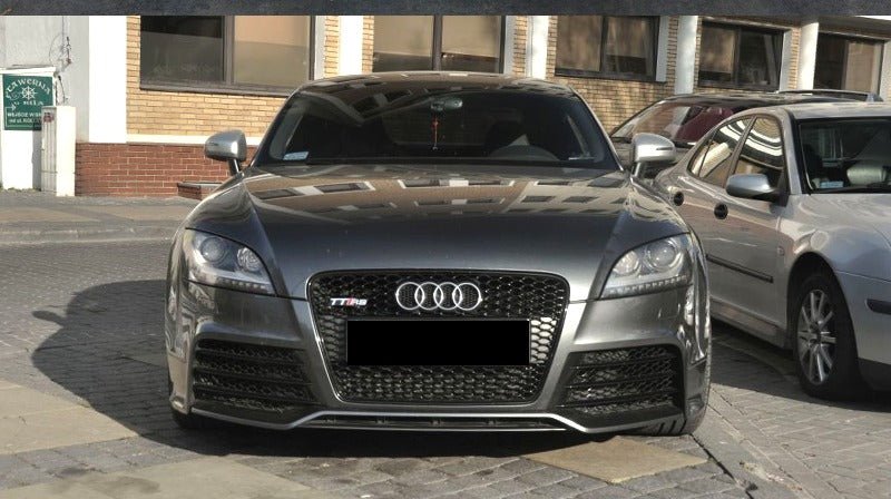 Gloss Black Honeycomb RS - TT Style Front Bumper Bar Grille Grill Bodykit for AUDI TT 8J 2006 - 2014 - Mars Performance